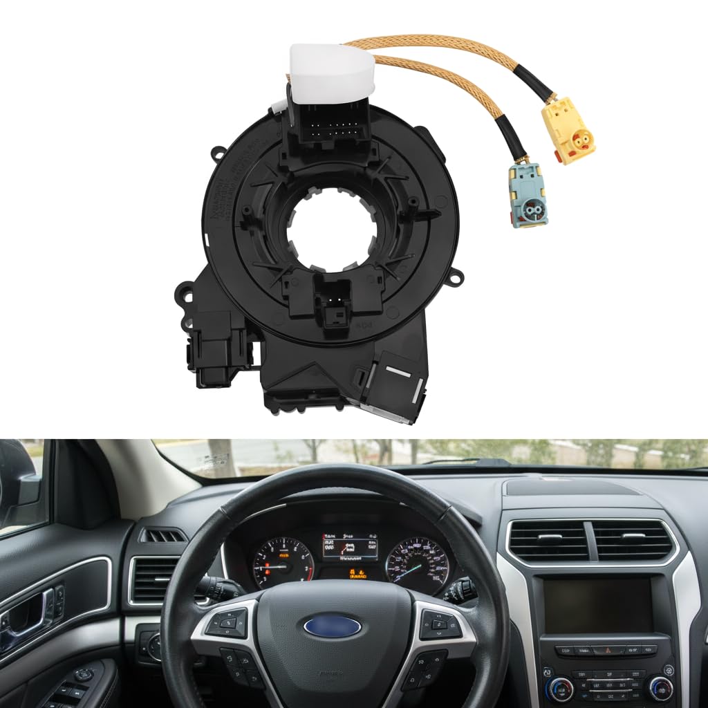 Dash Clock for Dashboard Spring Replacement for Ford Explorer 2016-2019 Heated Steering Wheel