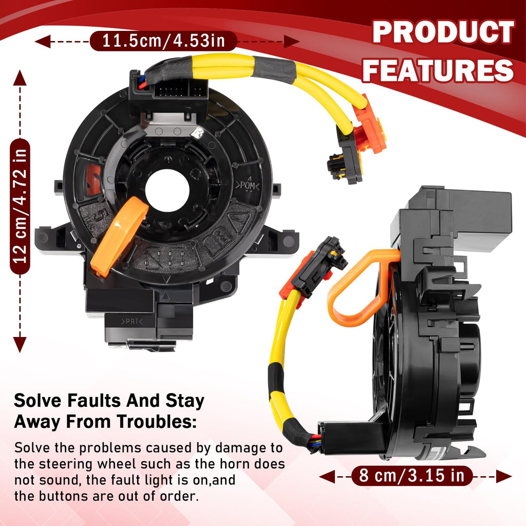 Dash Clock for Dashboard Spring Replacement for Toyota Camry, Corolla, RAV4, Tacoma, Tundra, Prius, Sienna, 4Runner, Highlander, Avalon, Yaris, Sequoia, Matrix, Land Cruiser, Venza