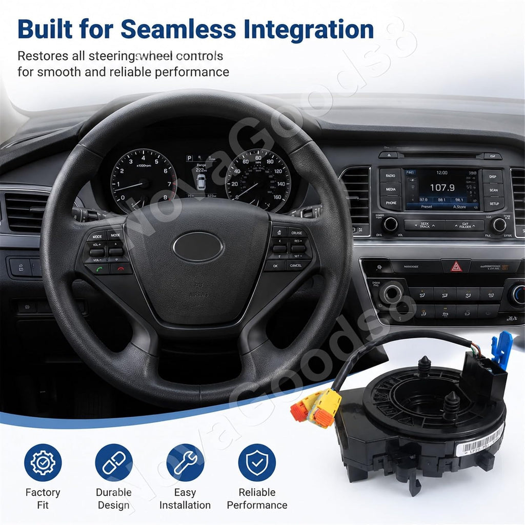 Dash Clock for Dashboard Spring Replacement for Hyundai Sonata 2015 2016 2017