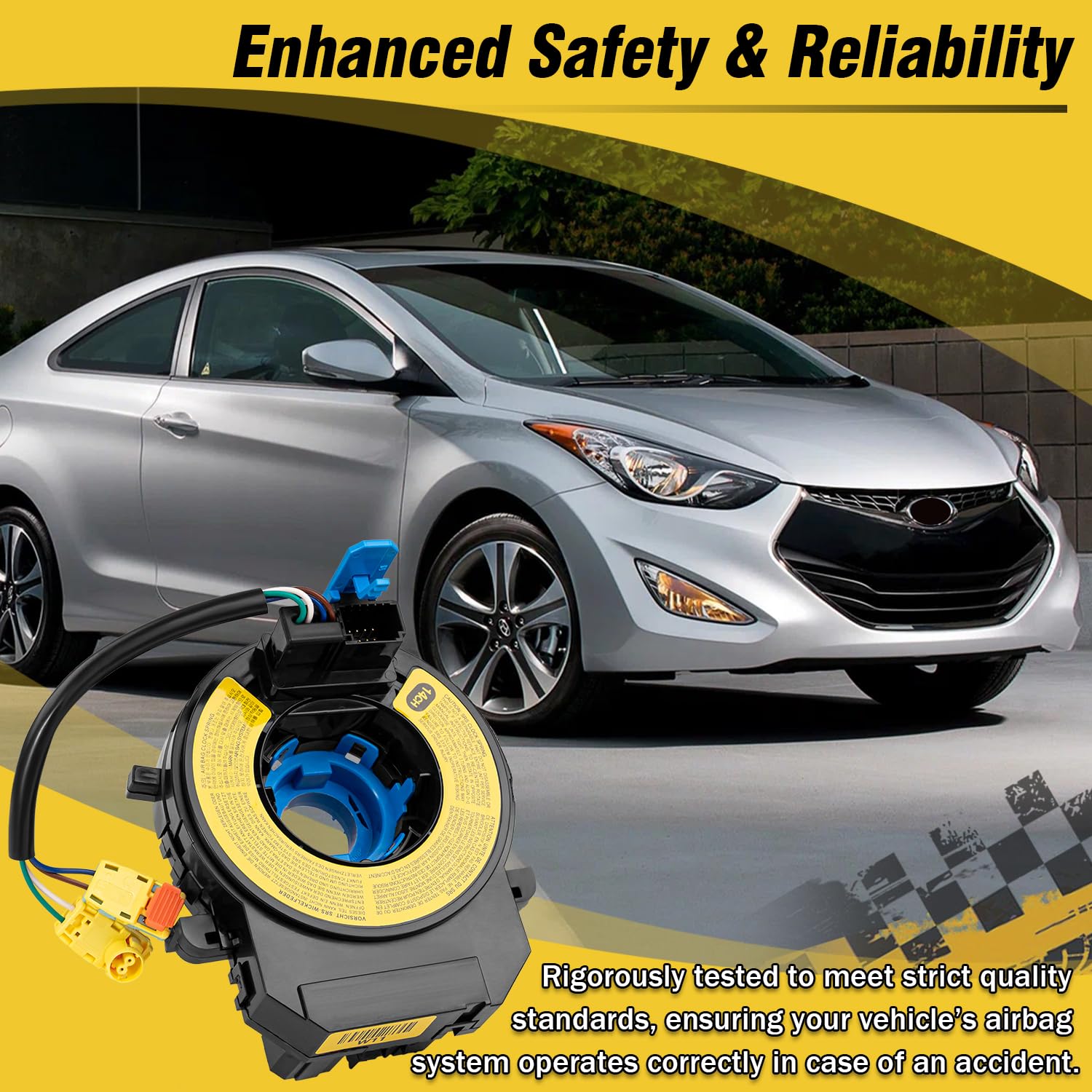Replacement 93490-3Q120 Clock Suspension Springs Part for Hyundai Elantra 2011-2016, Hyundai Sonata 2009-2015