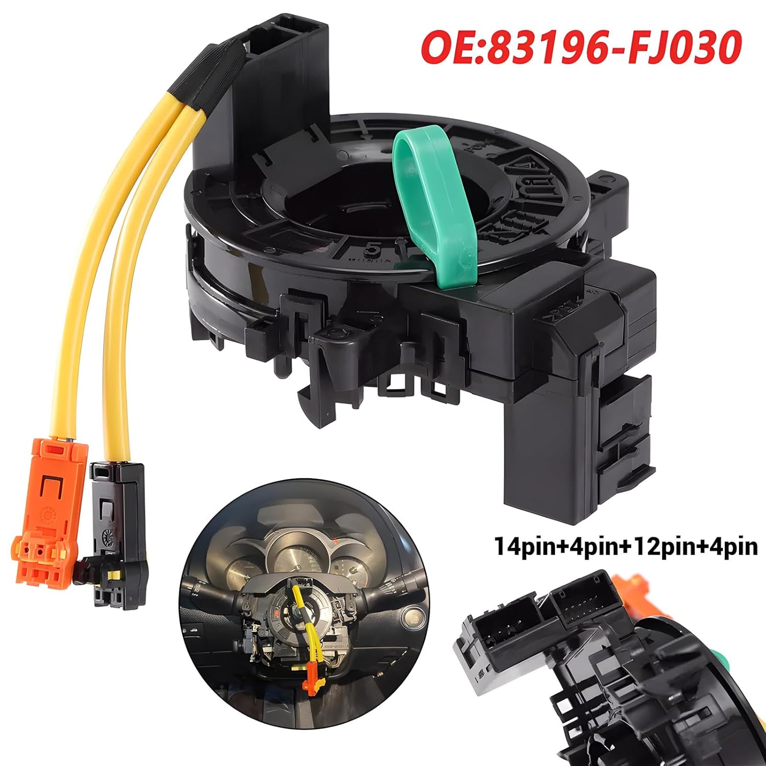 Replacement 83196-FJ010 Clock Suspension Springs Part for Subaru Outback/Legacy/Crosstrek/Impreza 2013-2021, Forester 2014-2018, WRX 2015-2020, Ascent 2019-2021, BRZ 2017-2020